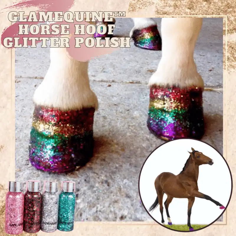 GlamEquine Horse Hoof Glitter Polish – Obrázok 2