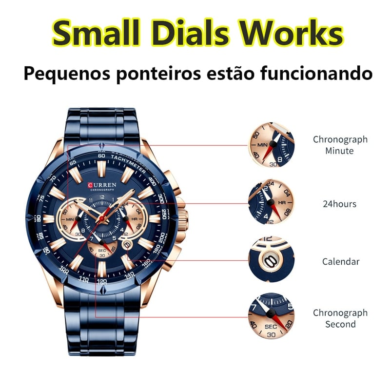 Chronograf Zen Curren 7757 – Obrázok 4