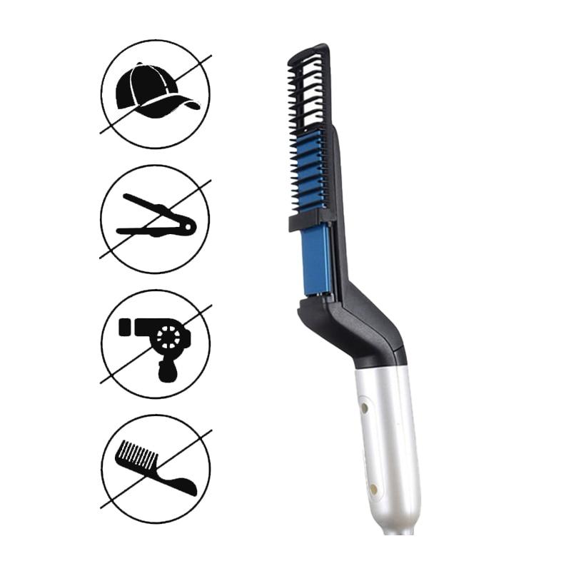 Multifunkčný žehlič brady s hrebeňom na vlasy – Obrázok 4