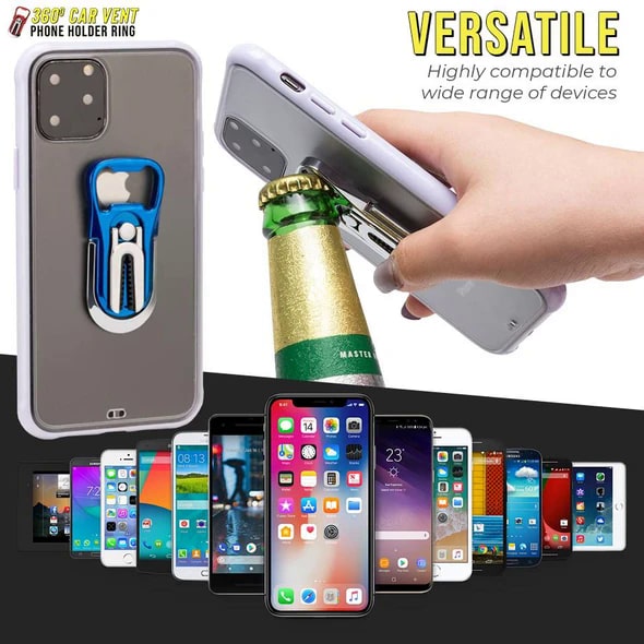 360º krúžok na držiak telefónu do ventilácie auta – Obrázok 4
