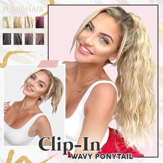 Pump-Hair Clip In vlnitý chvost